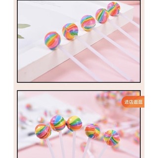 Combo 10 cây kẹo mút mini cầu vồng