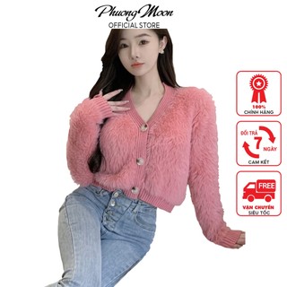 Áo lông phuongmoon, áo len lông thỏ, lông mịn nhẹ