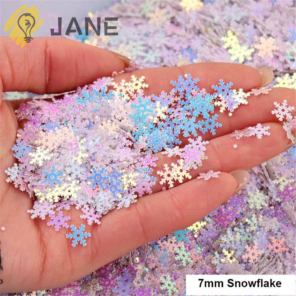 Set 1080 Hạt Kim Sa Hình Bông Tuyết 7mm Làm Đồ Thủ Công DIY