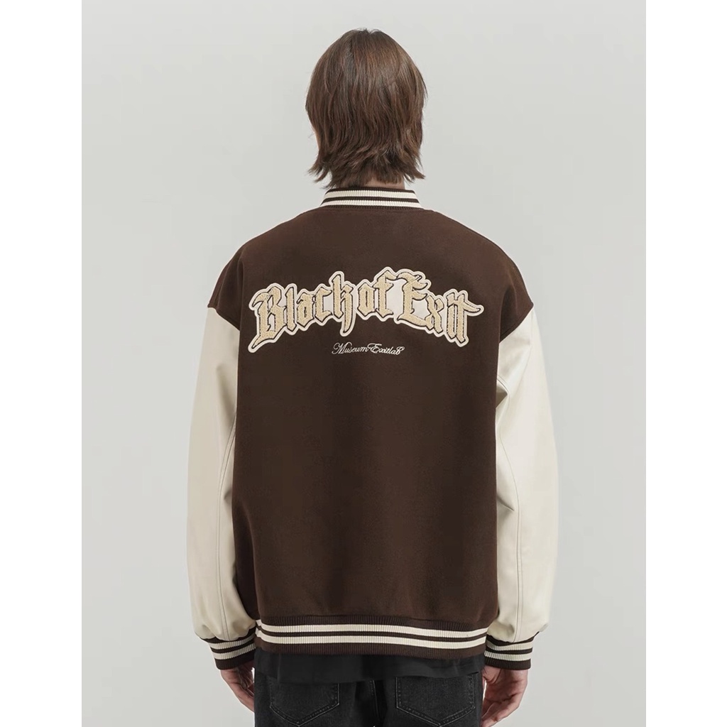 Áo khoác Varsity Black Of Exit 🔥