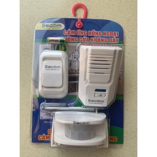 Chuông báo khách cảm ứng hồng ngoại tích hợp chuông cửa không dây (NEW)
