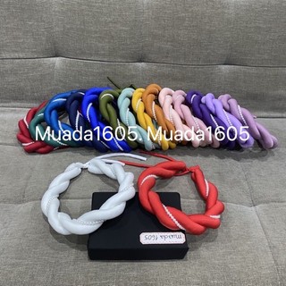 Mấn xoắn phối 1 dây hạt, Vấn lụa cao cấp, mấn áo dài