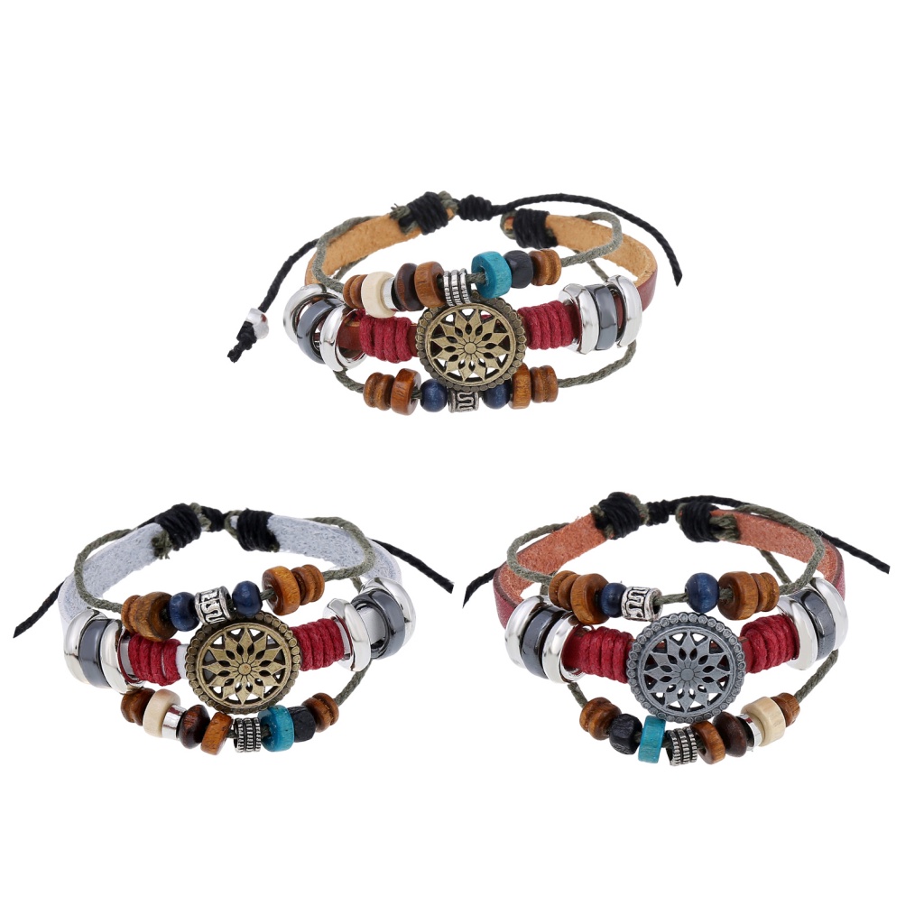 Fairystore| Vòng Tay Giả Da ĐíNh Trang Trí NhiềU KiểU DáNg