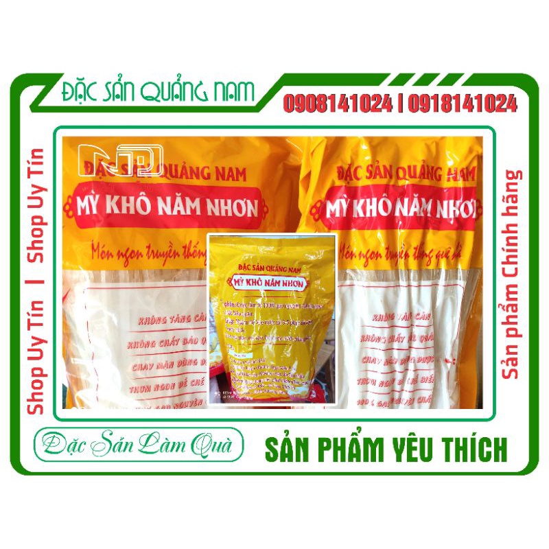 500g mì khô Năm Nhơn - Đặc sản Quảng Nam
