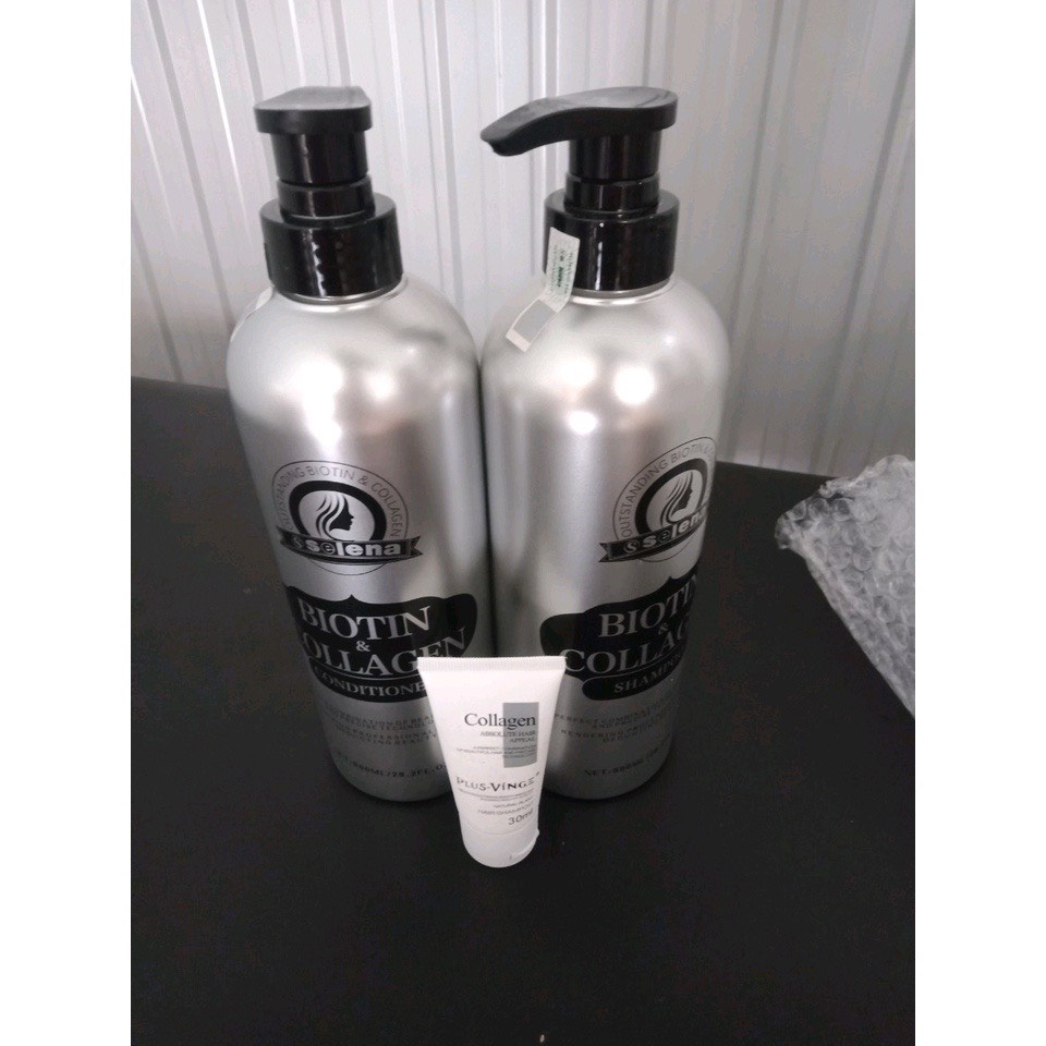 Cặp Dầu Gội Xả Biotin Collagen Selena 800Ml Giảm Rụng Tóc,Phục Hồi Tóc Khô Xơ, Hư Tổn,Dưỡng Ẩm .Hàng Chính Hãng