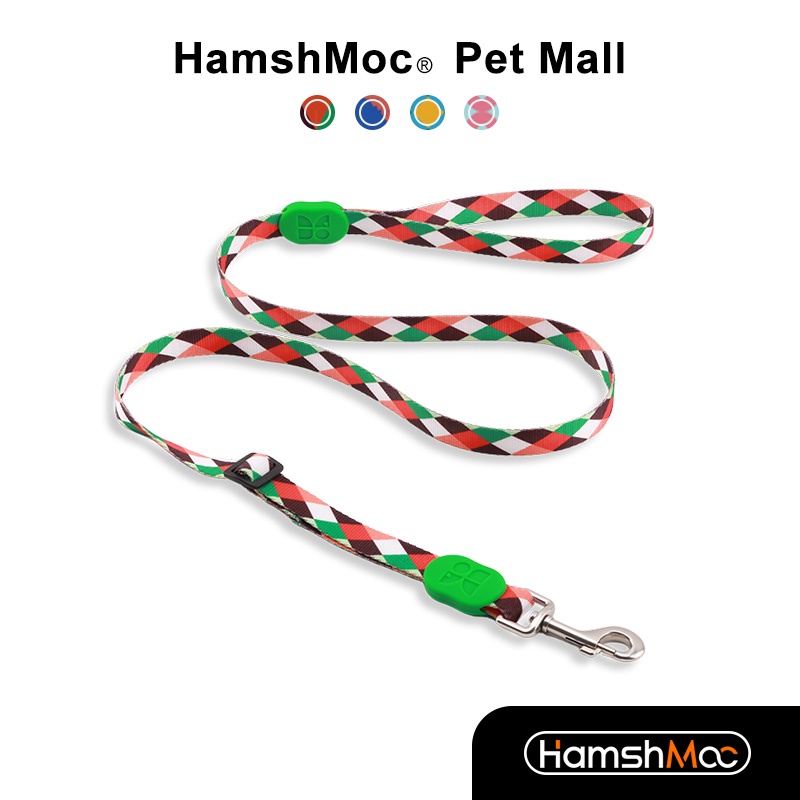 HamshMoc Dây Dắt Thú Cưng Đi Dạo Bằng Nylon Bền Không Rối Có Thể Điều Chỉnh Độ Dài Kèm Móc Thời Trang 2