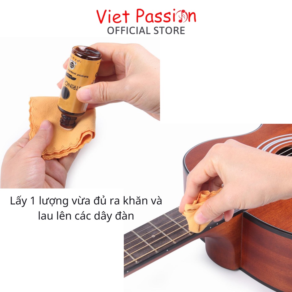 Dầu Oil chống gỉ dây đàn dầu chanh dưỡng ẩm mặt phím guitar làm sạch thùng đàn piano Rizo Vietpassion HCM