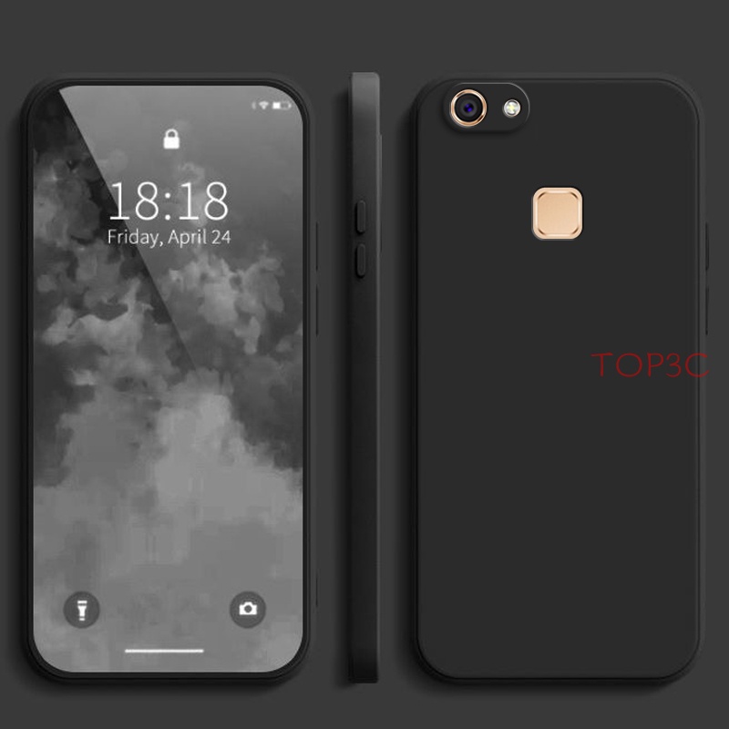Ốp Điện Thoại Màu Trơn Cho Vivo V7 Vivo V7 Plus Y81 Y81i Y91C Y1S Y85 Y95 Y93 Y91 Y91i V11i YT
