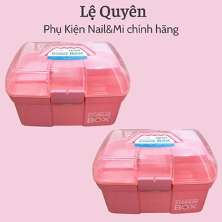 Cốp nhựa 2 tầng đựng đồ mi-nail
