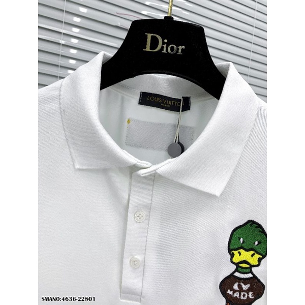 Áo polo thêu hình trend mới hàng chuẩn form, ảnh thật