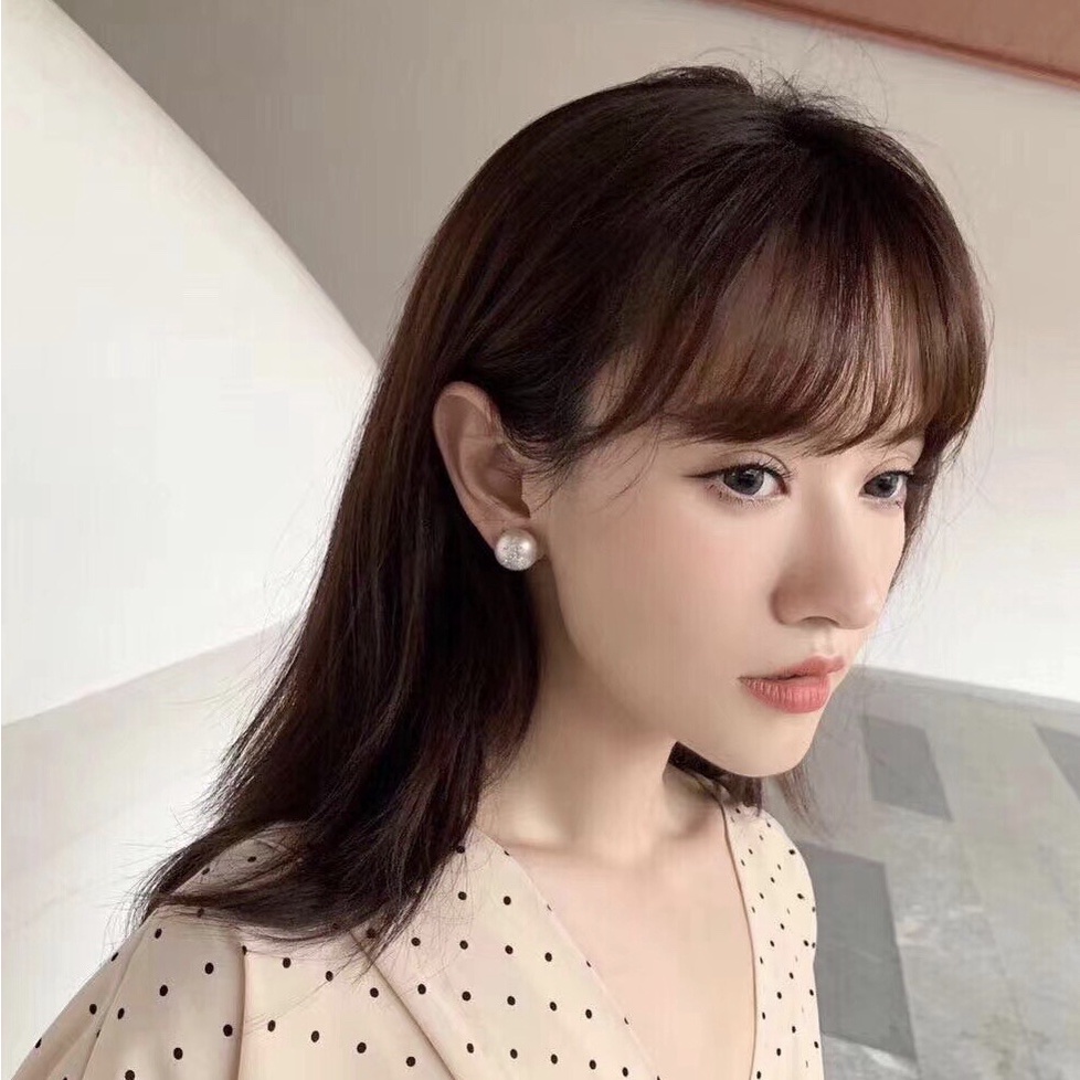 Bông Tai Bằng Thép Titan Hình Chữ Thời Trang Cho Nữ