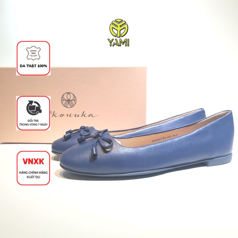 Giày Búp Bê  Full Box, Giày Bệt Thắt Nơ Mũi Tròn, Giày VNXK Chính Hãng Xuất Dư