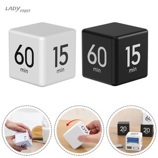 [ FAST SHIPPING ]Cube Timer Countdown Reminder Time Management Black/White Student Study Timers 15-20-30-60