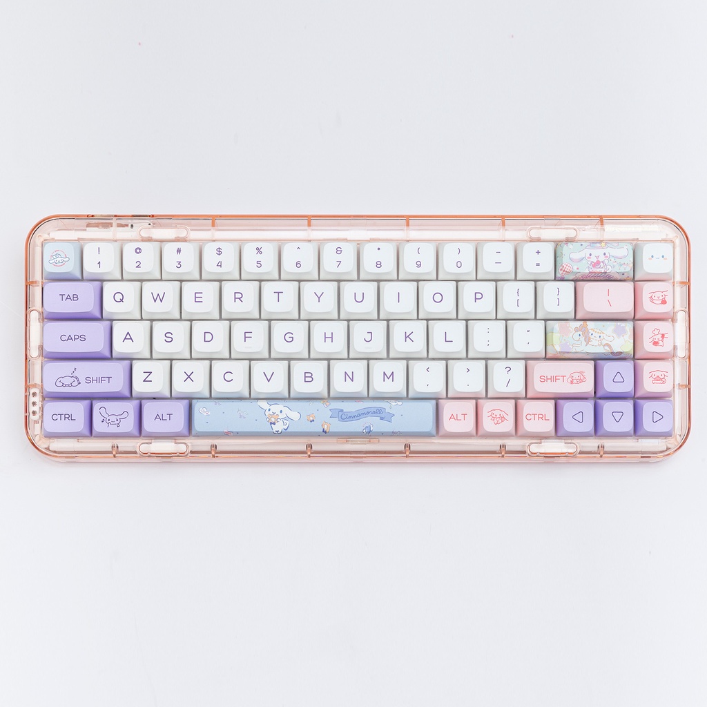 144 Phím Cinnamoroll Keycaps XDA Profile anime dễ thương PBT Dye Sub Bàn phím cơ học Keycap