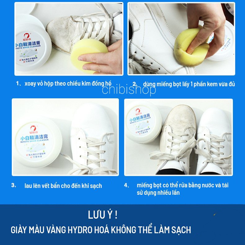 Kem vệ sinh giày da, ba lô, túi xách  không cần nước