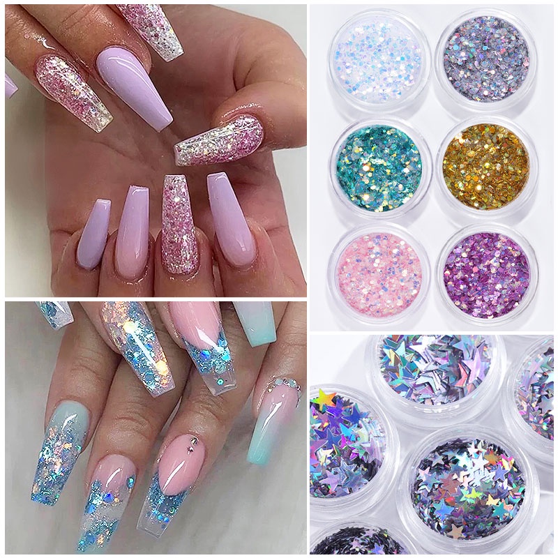Phụ Kiện Sequin Trang Trí Móng Nghệ Thuật Misscheering 2023