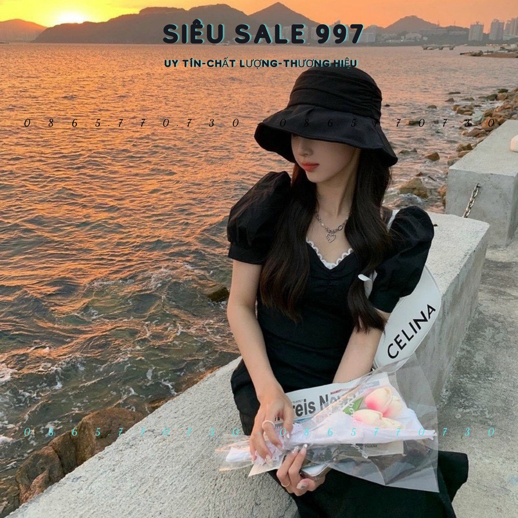 NÓN VÀNH QC XẾP LI DỄ THƯƠNG VẢI DÀY CÓ DÂY ĐIỀU CHỈNH DỄ MANG