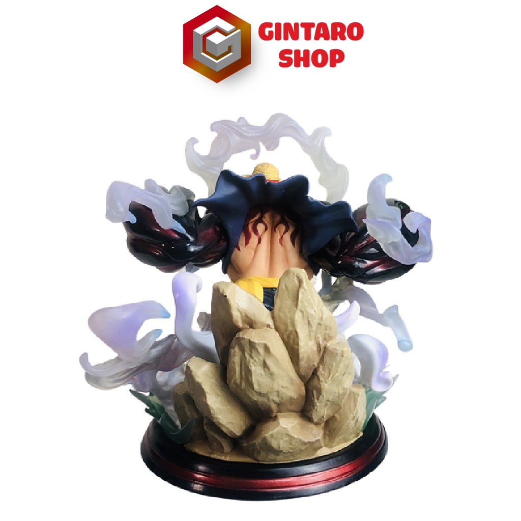 Mô hình One Piece Luffy gear 4 hầu vương pháo kèm hiệu ứng to và sắc nét, Mô hình nhân vật Luffy gear 4 Full Box