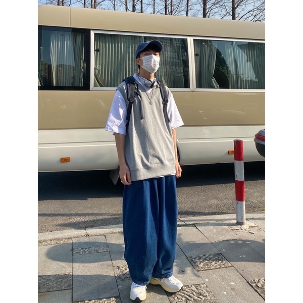 Áo Gile Nam INFLATION Form Rộng Chất Nỉ Mềm Mịn Hàng Cao Cấp