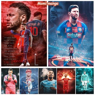Poster Cầu Thủ Bóng Đá  Câu lạc Bộ Dán Tường Cực Đẹp, Poster Bóng Đá Neymar Messi Ronaldo Ms: 114
