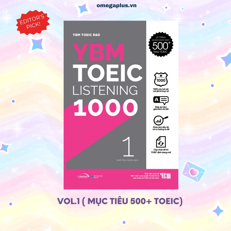 Sách - Lẻ/Combo YBM TOEIC 1000 4 Vol