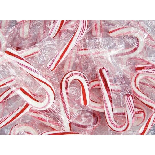 Kẹo Cây Gậy Giáng Sinh Bạc Hà Mini Brachs Peppermint Candy Canes - Mỹ