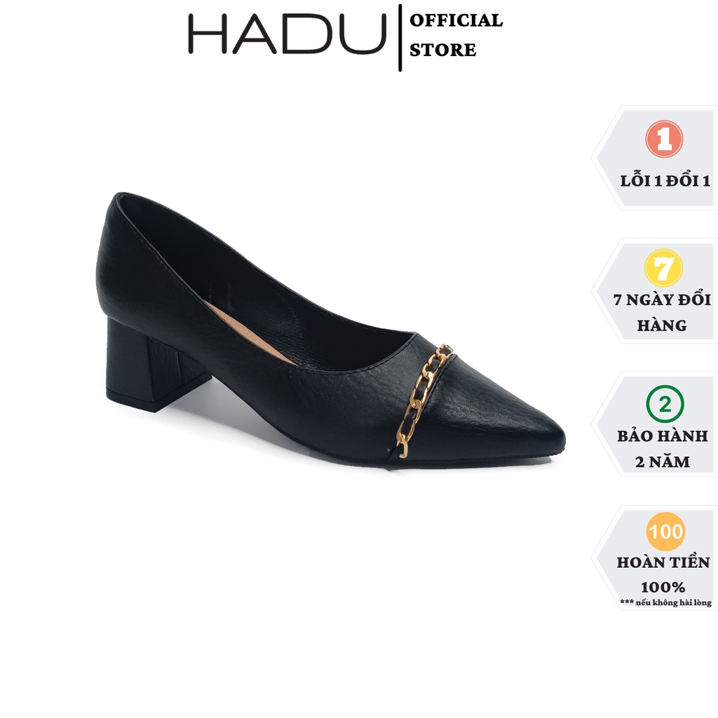 Giày cao gót 5p đế vuông mũi nhọn 5FGV Borders HADU M592 Bảo hành 24 tháng