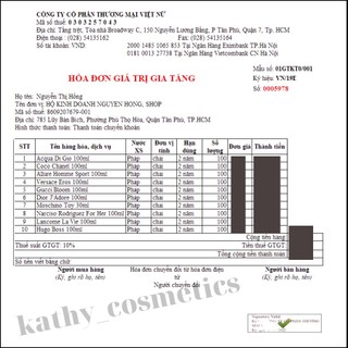 Nước hoa nam Giò 100ml