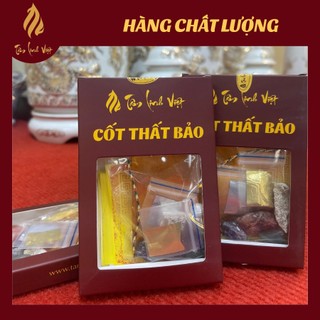 Bộ 3 hộp cốt thất bảo, cốt bát hương, cốt bát nhang nạp tượng thần tài hàng chuẩn