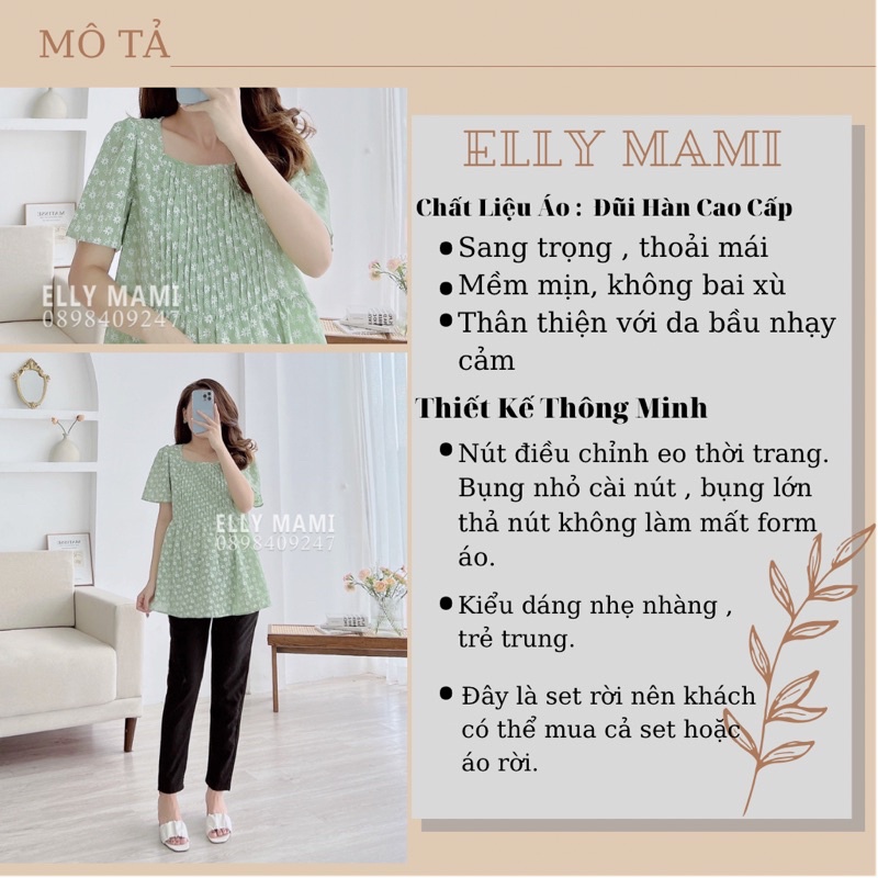 ( 40kg - 95kg )  Áo Bầu , Áo Bigsize Sau Sinh Hoa Cúc Nhí Mặc Thoải Mái Suốt Thai Kì & Sau Sinh Thiết Kế Cao Cấp