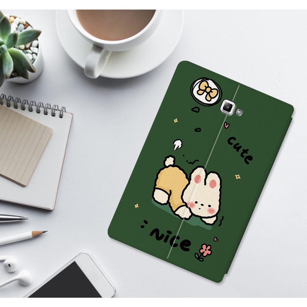 Bao Da PU Máy Tính Bảng Nắp Lật Kiêm Giá Đỡ Cho Samsung Galaxy Tab A / A6 10.1 SM-T580 SM-T585 2016