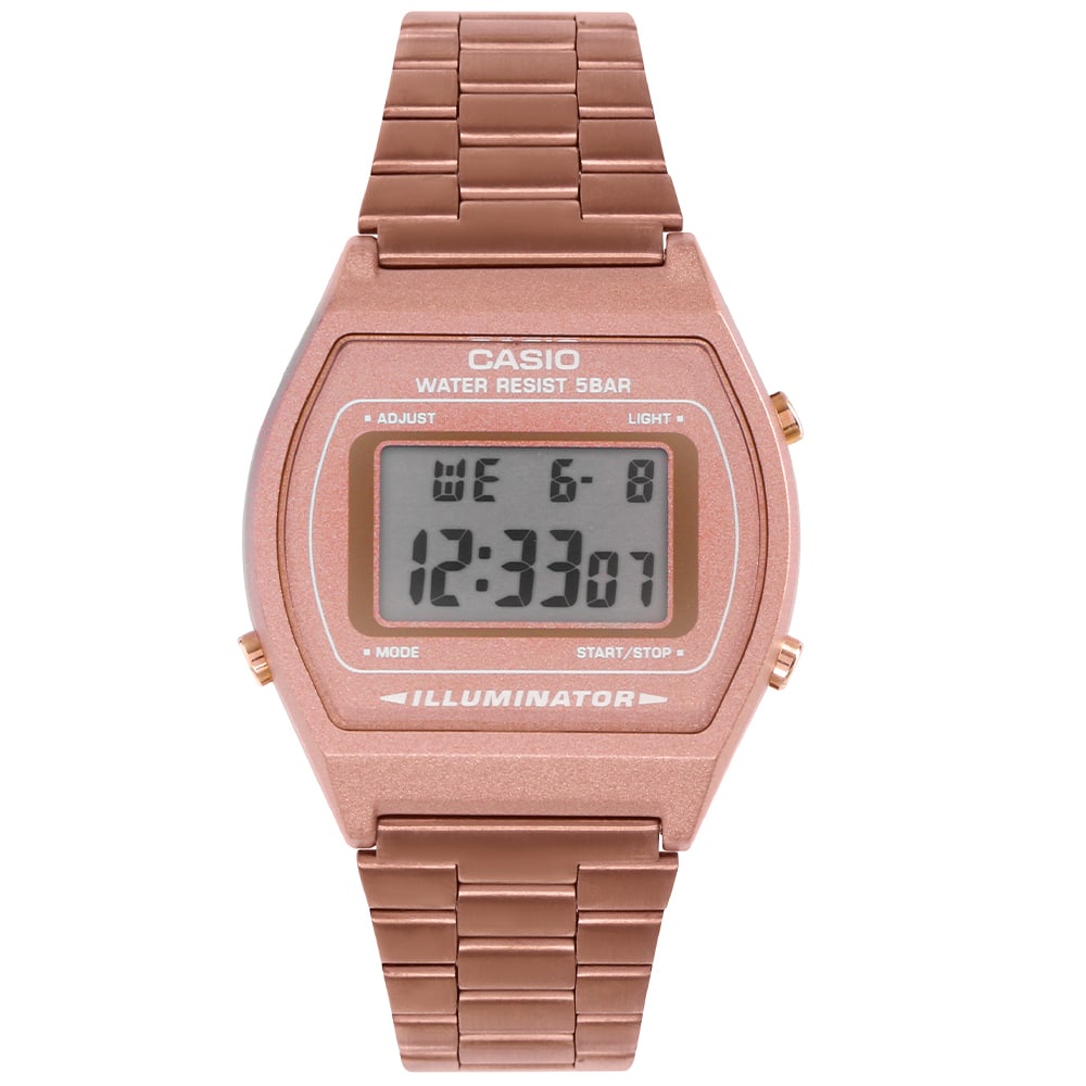 Đồng Hồ Nữ Casio Hợp Kim Mặt Vuông Mạ Vàng Hồng - B640WC-5ADF