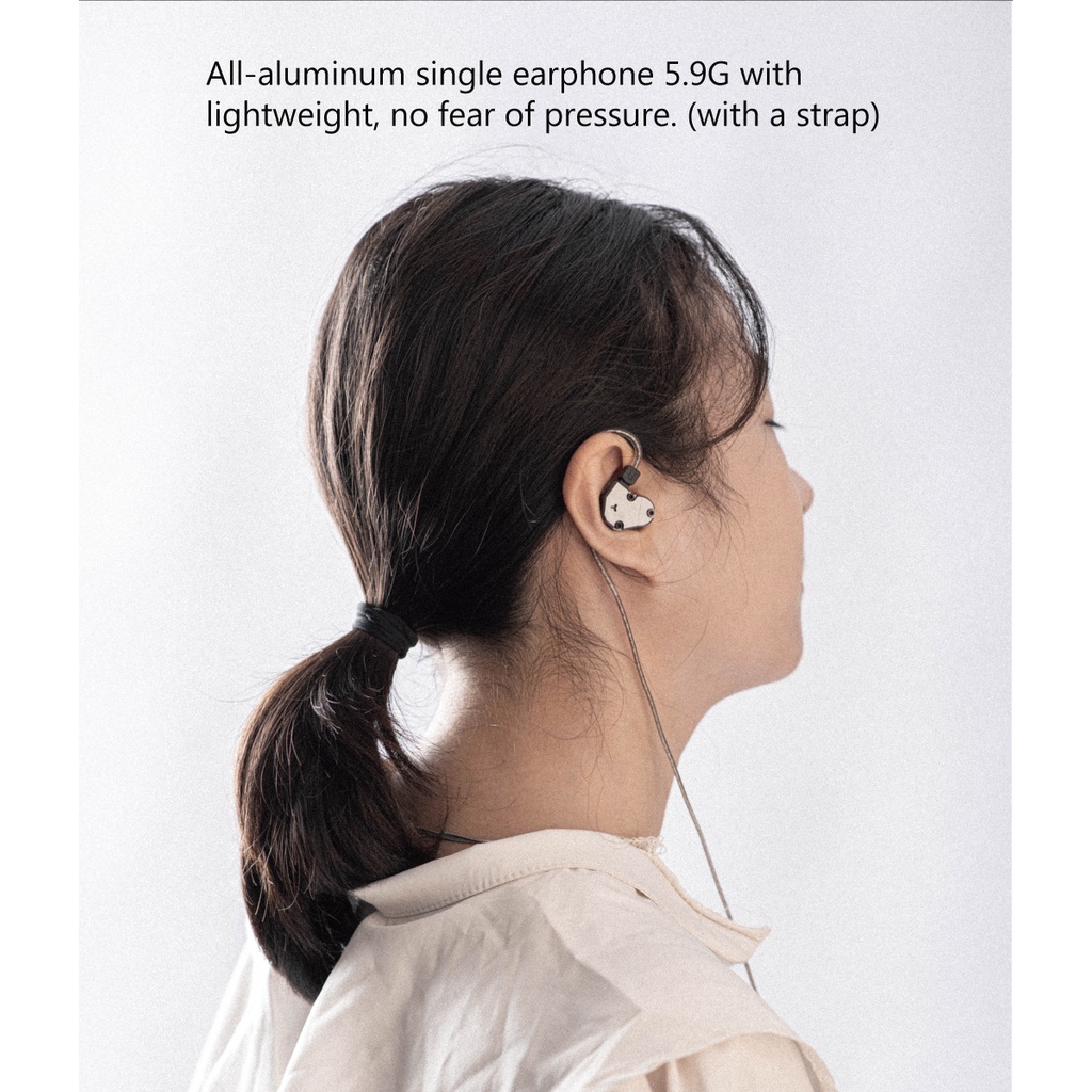 Tai Nghe Nhét Tai TINHIFI C2 Mech Warrior LCP PU Có Dây Cáp Mạ Vàng 0.78 2pin