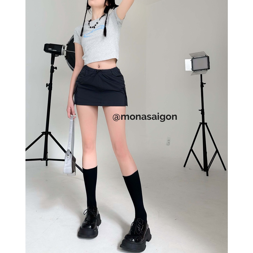 Chân váy túi hộp MONÁ - BOX ĐEN | BigBuy360 - bigbuy360.vn