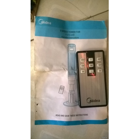 Điều khiển quạt tháp midea fs10-6ar