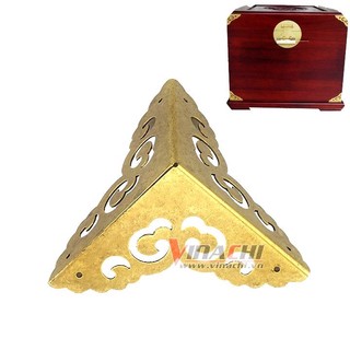 Bịt góc vuông hoạ tiết vàng nhạt ,bịt góc nhọn ,trang trí cạnh , hộp nữ trang,các đồ nội thất -1 CÁI