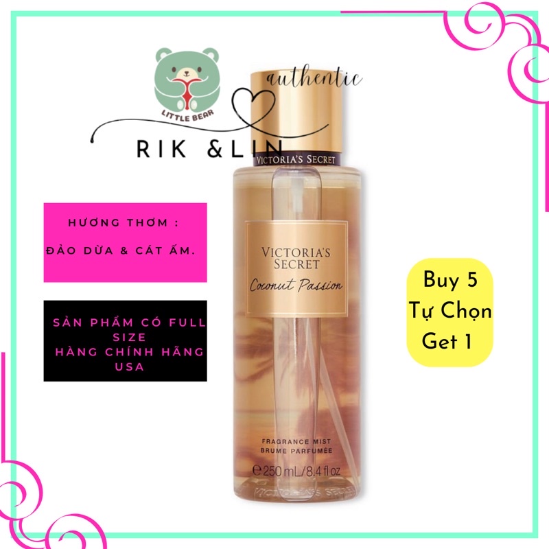 COCONUT PASSION - Xịt Thơm Body Mist Toàn Thân Victoria’s Secret