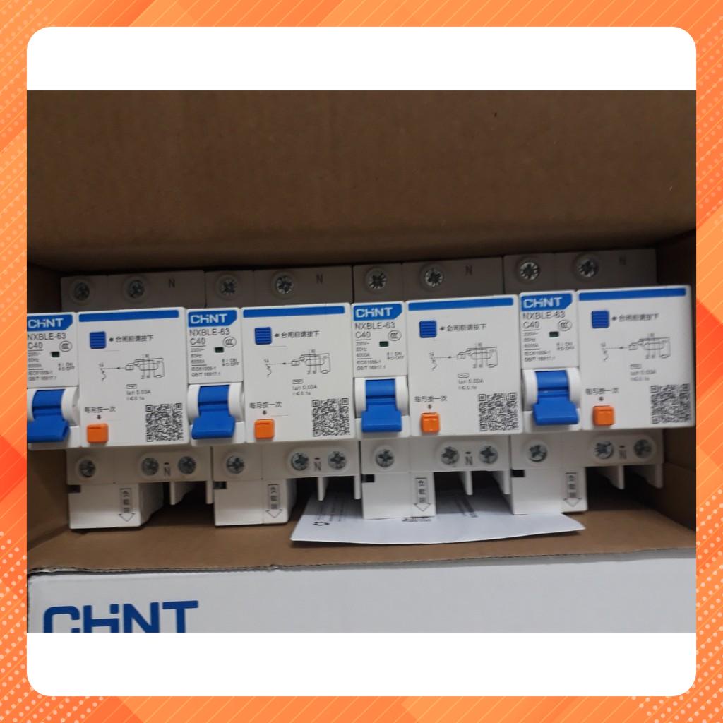 Aptomat chống giật 1 pha chint 40A NXBLE-63