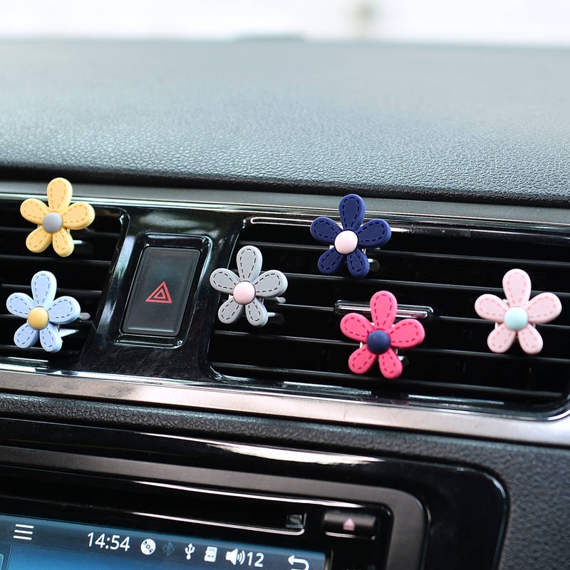 Kẹp Khuếch Tán Nước Hoa 23 Mẫu Hoa Cúc Gắn Máy Điều Hòa Xe Hơi
