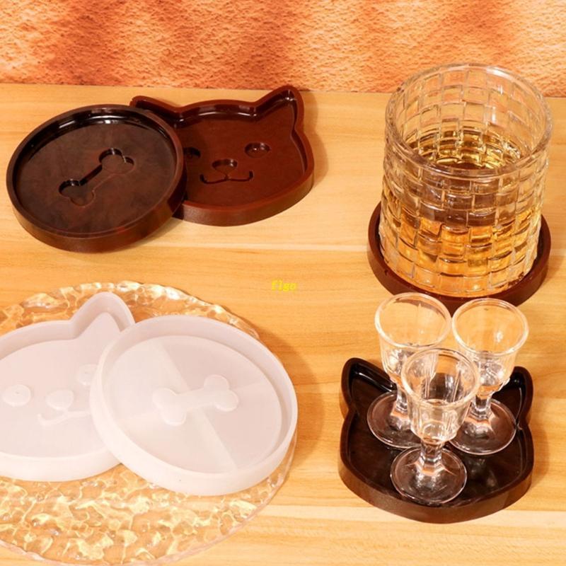 Khuôn Silicone Làm Đế Lót Ly Cách Nhiệt Chống Bỏng Hình Xương Độc Đáo