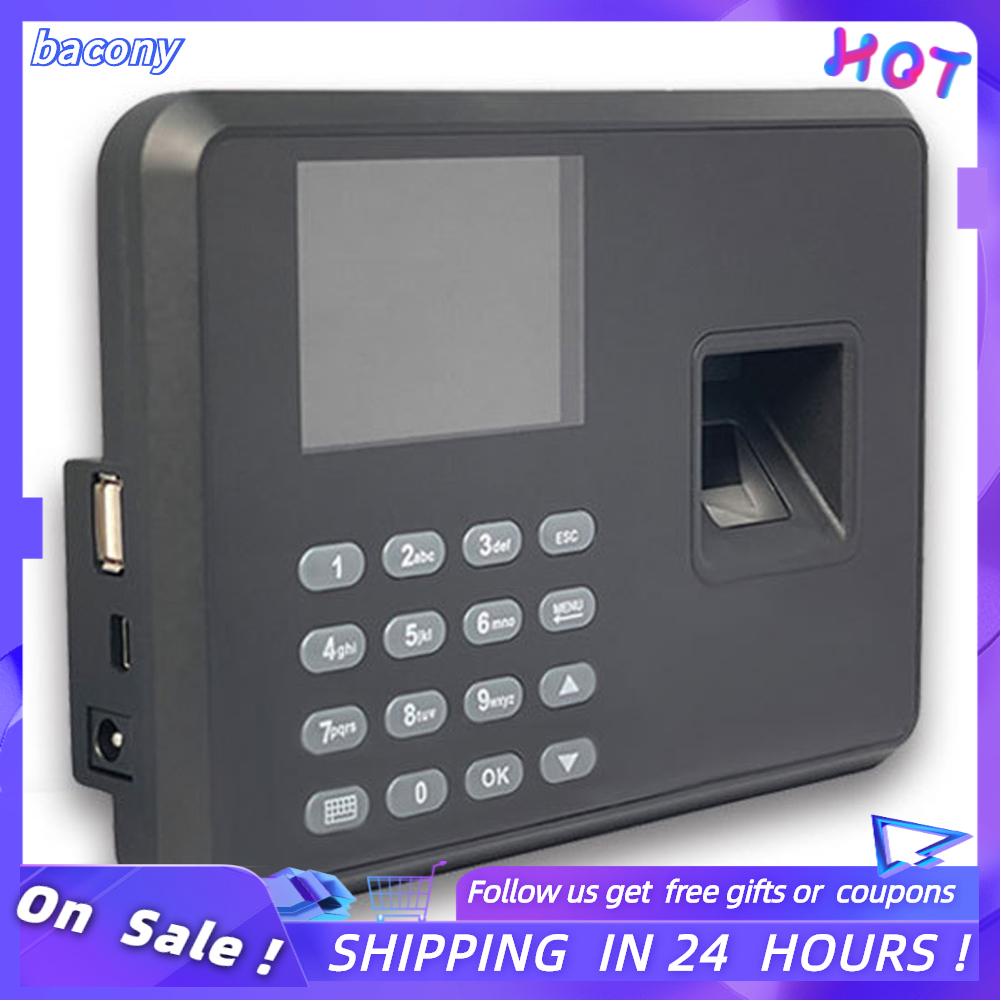 HuuppHip Employee Time Clock, Fingerprint Punch Card Machine