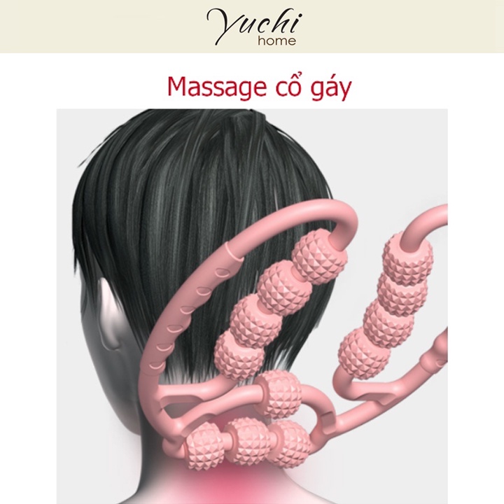 Vòng lăn massage thon gọn chân - Bản nhựa cao cấp 12 bánh - yuchihome