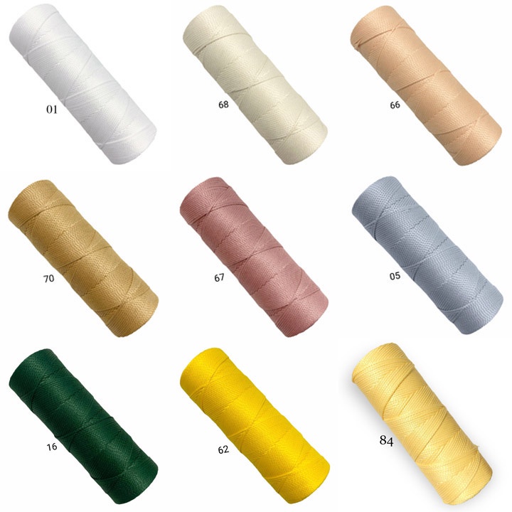 Sợi Dệt Trơn 2mm Móc Giỏ Xách, Móc Nón