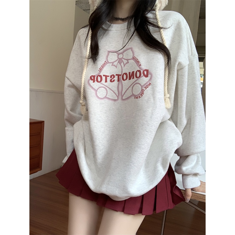 Áo thun nữ NRVP cổ tròn dài tay thời trang Hàn Quốc 2023