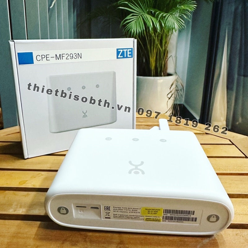 Bộ phát Wifi 4G ZTE MF293 chính hãng chuyên dụng - tặng 2 anten ,Hỗ trợ 32 kết nối.