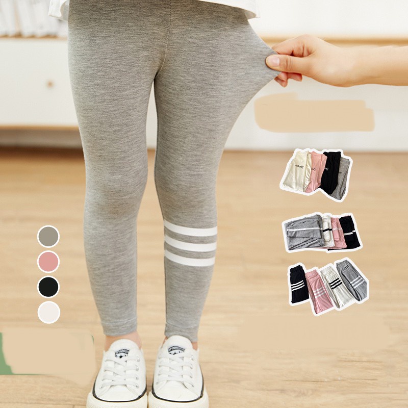 Quần Legging Thom Cho Bé Gái, Quần Tất Cho Bé Gái Không Bàn