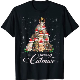 [ CỰC HOT ] Áo thun Mèo Noel - Áo thun in hình Mèo Giáng Sinh Merry Catmas