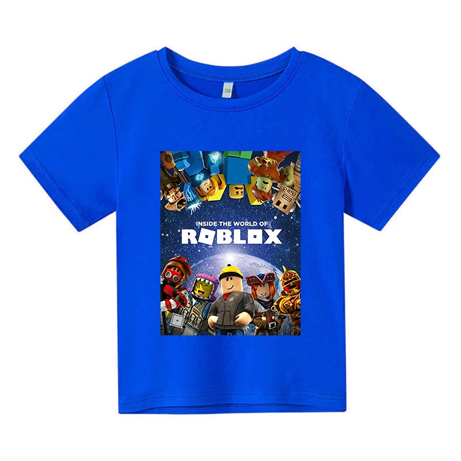 Áo thun trẻ em roblox, 4 màu, có size người lớn, King Cotton