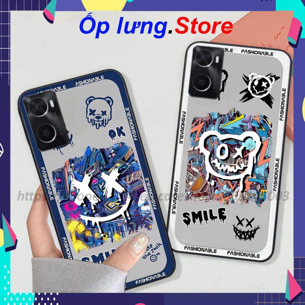 Ốp Oppo A36 / A76 / A96 4G / A96 5G in hình Bear Brick,K@ws,smile,...hot trend
