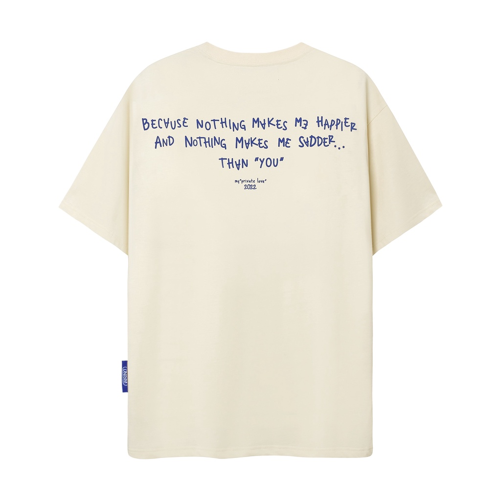 Áo thun unisex Sadder màu nude - Basic tee Onism